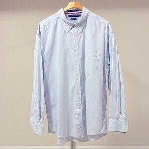 Vintage Tommy Hilfiger Men’s Striped Regular Fit Oxford Shirt